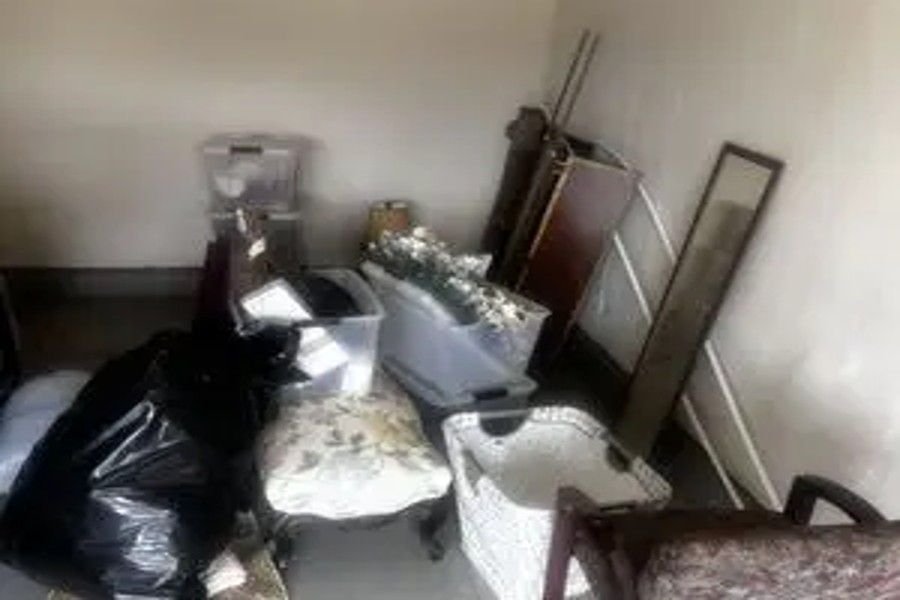 Driveway junk pickup at a Chamblee-area home