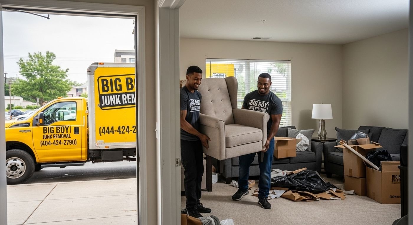 Commercial furniture removal during an office cleanout