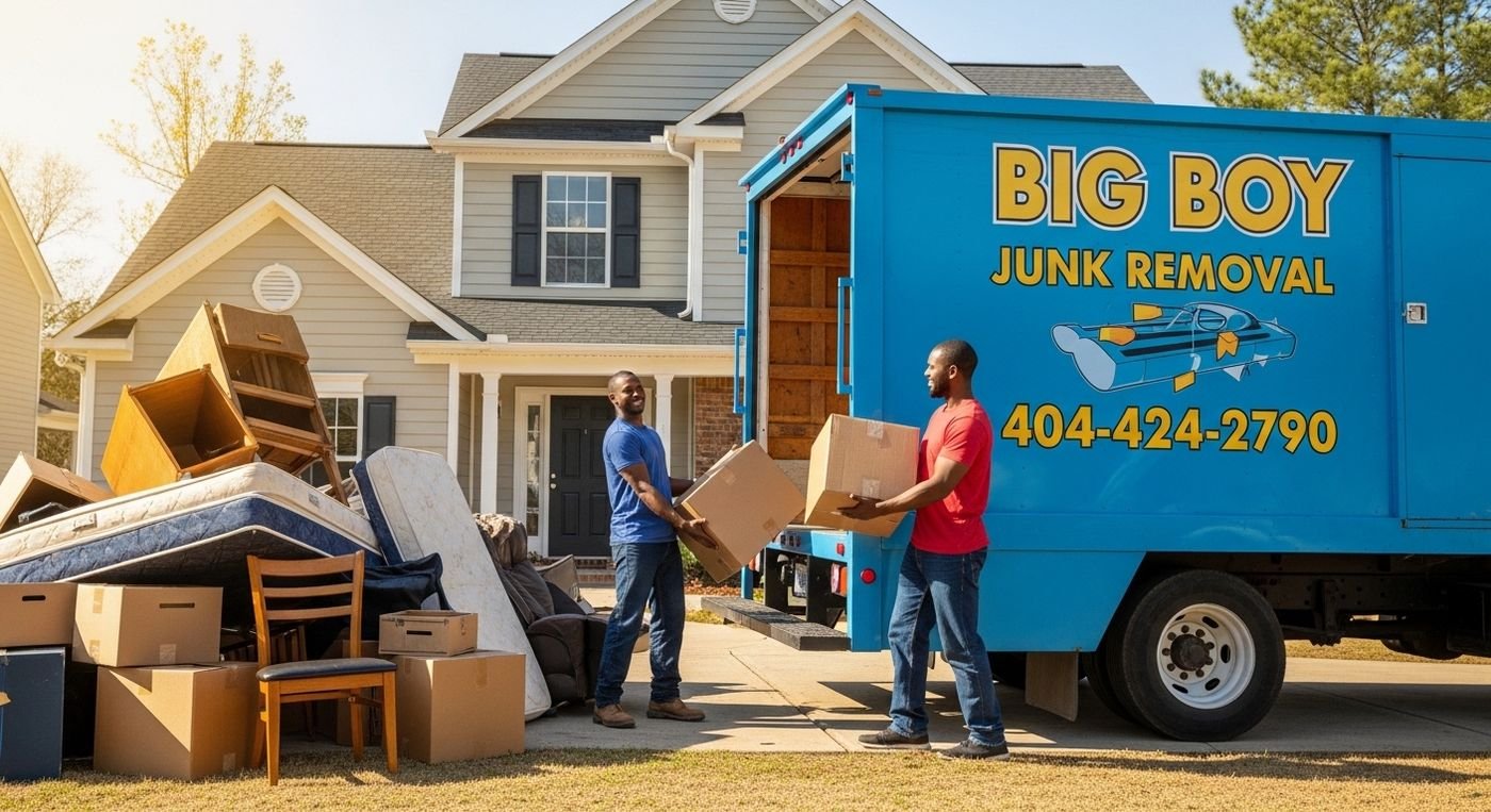 Residential junk pickup at a metro Atlanta home