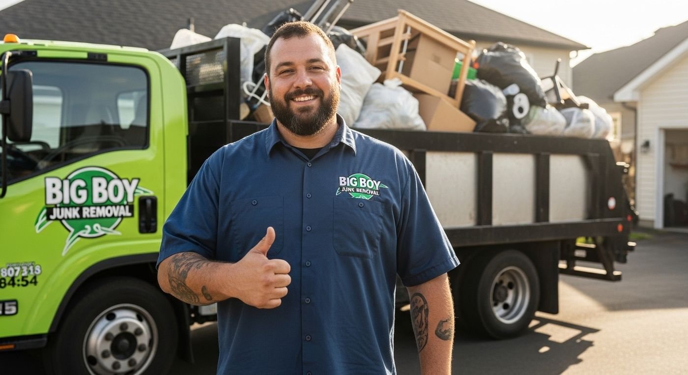 Couch and bulky item removal at a metro Atlanta home